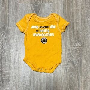 NHL Yellow 'Just Another Day of Being Awesome' Kids One-Piece